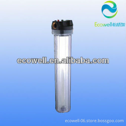 20" transparant white filter housing